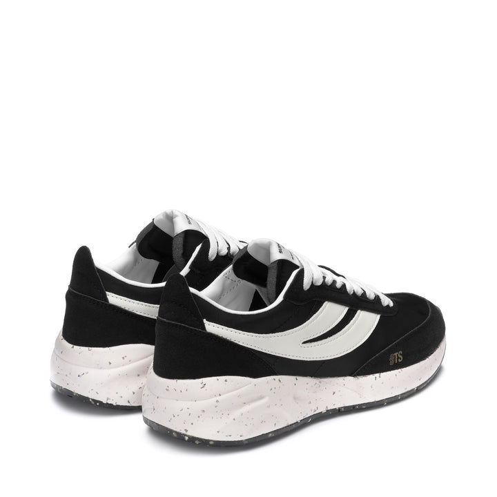 Sneakers Unisex 4089 TRAINING 9TS SLIM VEGAN MATERIAL Low Cut WHITE-BLACK Dressed Side (jpg Rgb)		