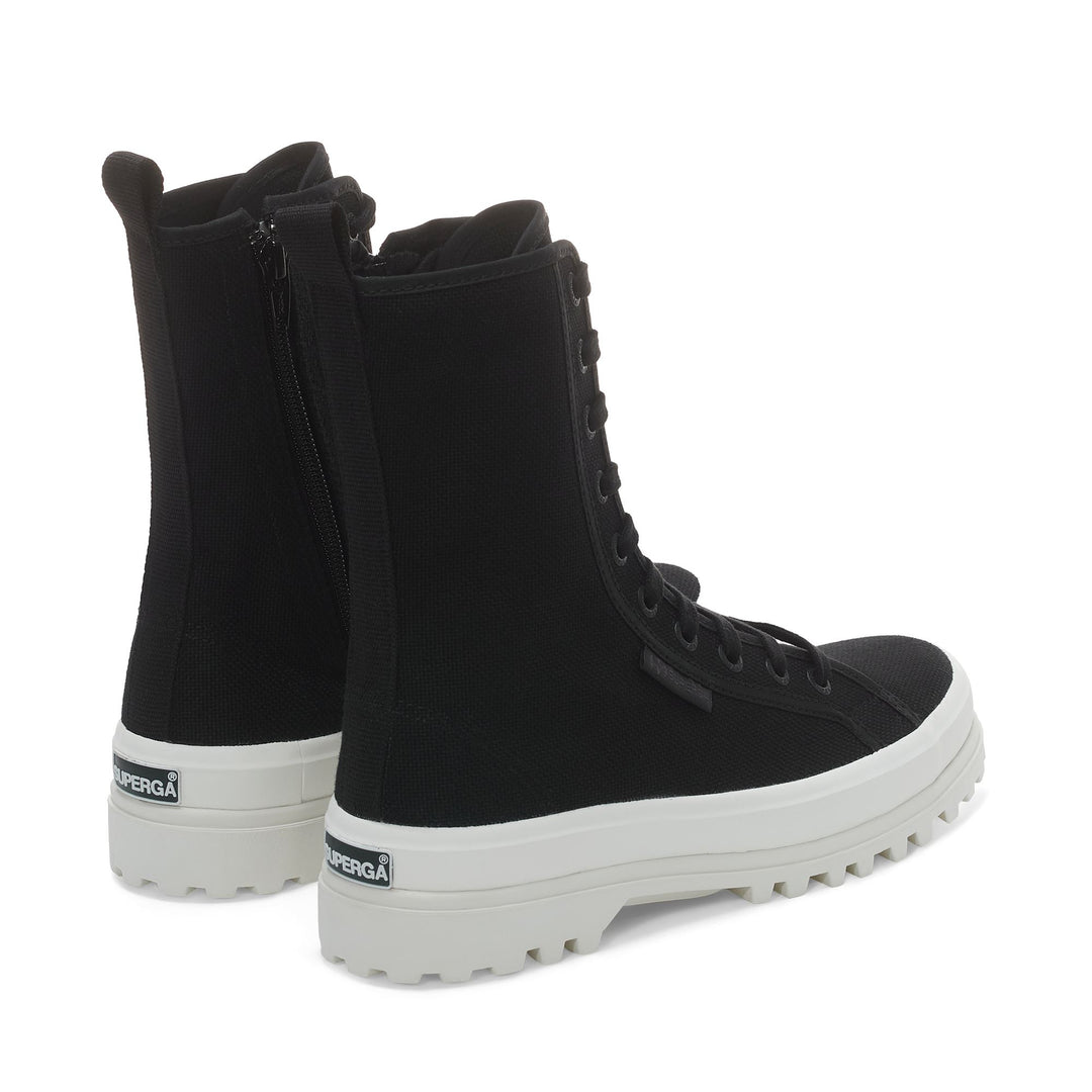 Botines negros de mujer con parte superior de algodón main