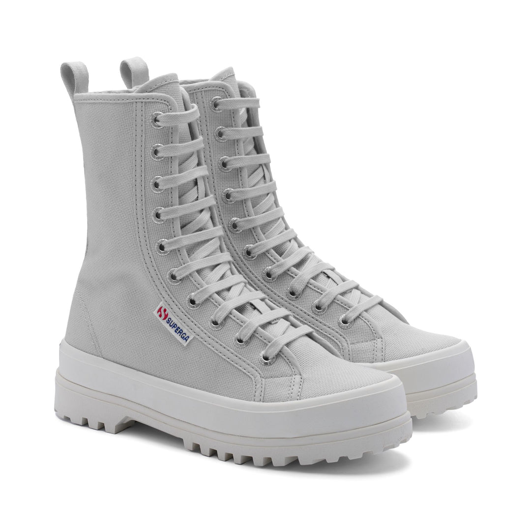 Botines grises de mujer con parte superior de algodón main