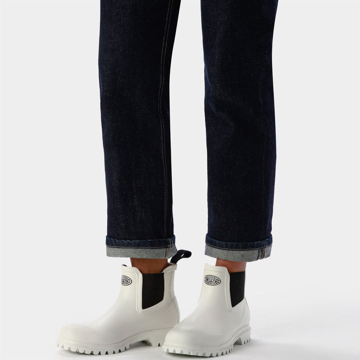 Stivali di gomma unisex taglio medio colore bianco 6