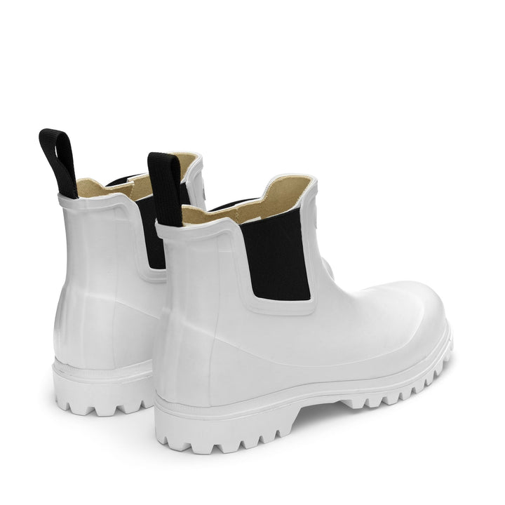 Stivali di gomma unisex taglio medio colore bianco 3