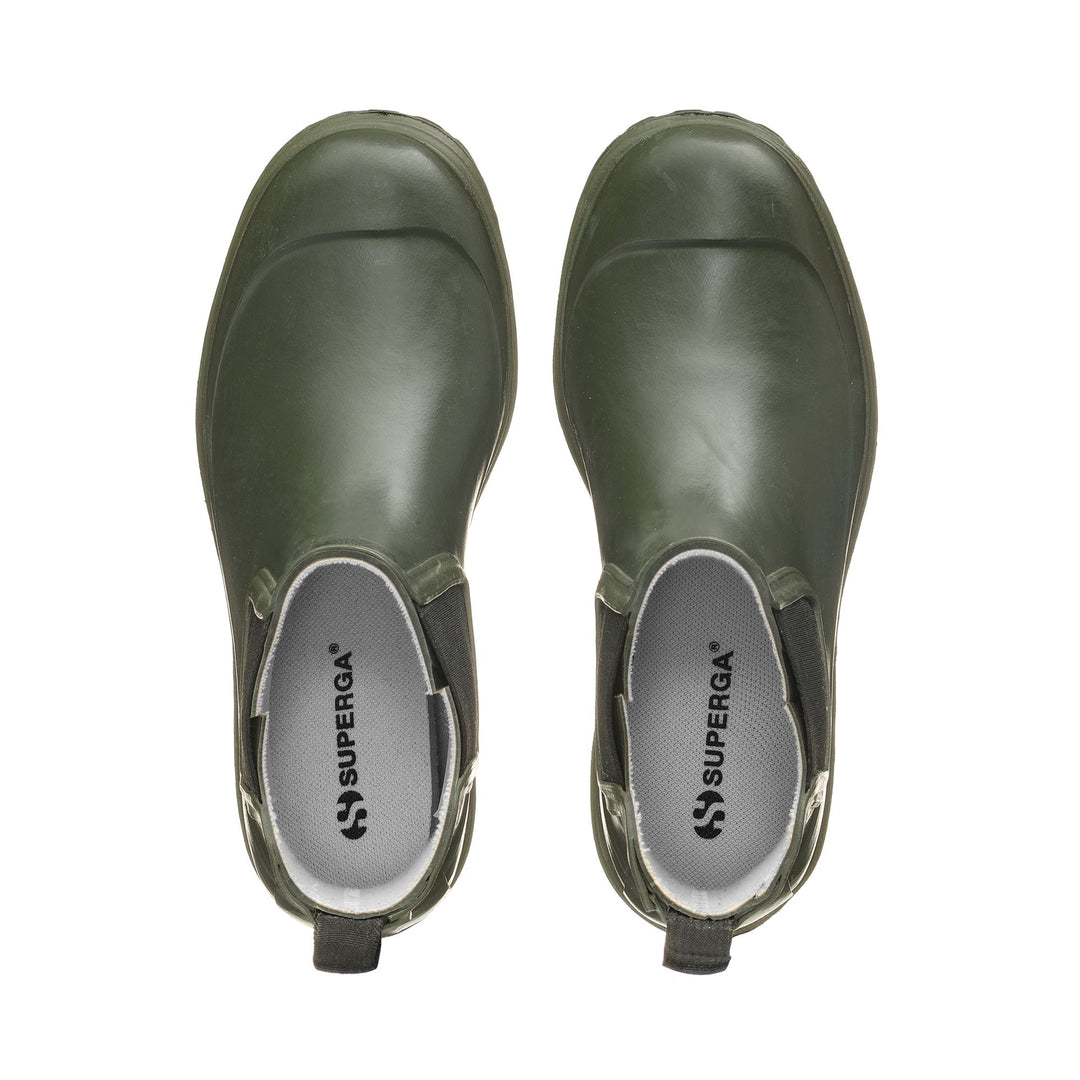 Botas de goma unisex de corte medio Sherwood verde con forro de algodón main