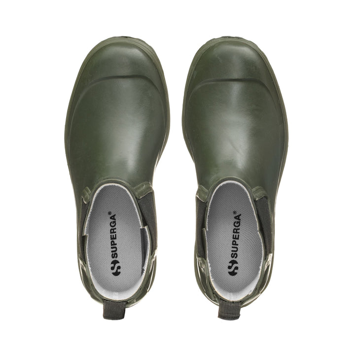 Botas de goma unisex de corte medio Sherwood verde con forro de algodón 4