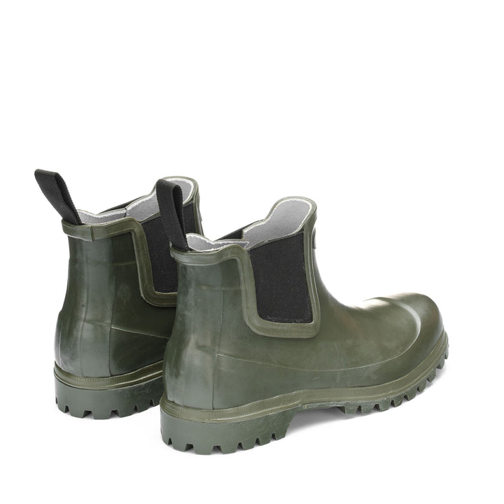 Rubber Boots Unisex 798 RUBBER BOOTS Mid Cut GREEN SHERWOOD-BLACK Dressed Side (jpg Rgb)		