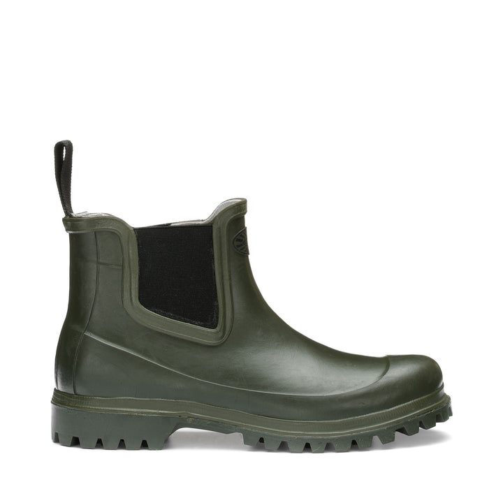 Botas de goma unisex de corte medio Sherwood verde con forro de algodón 1