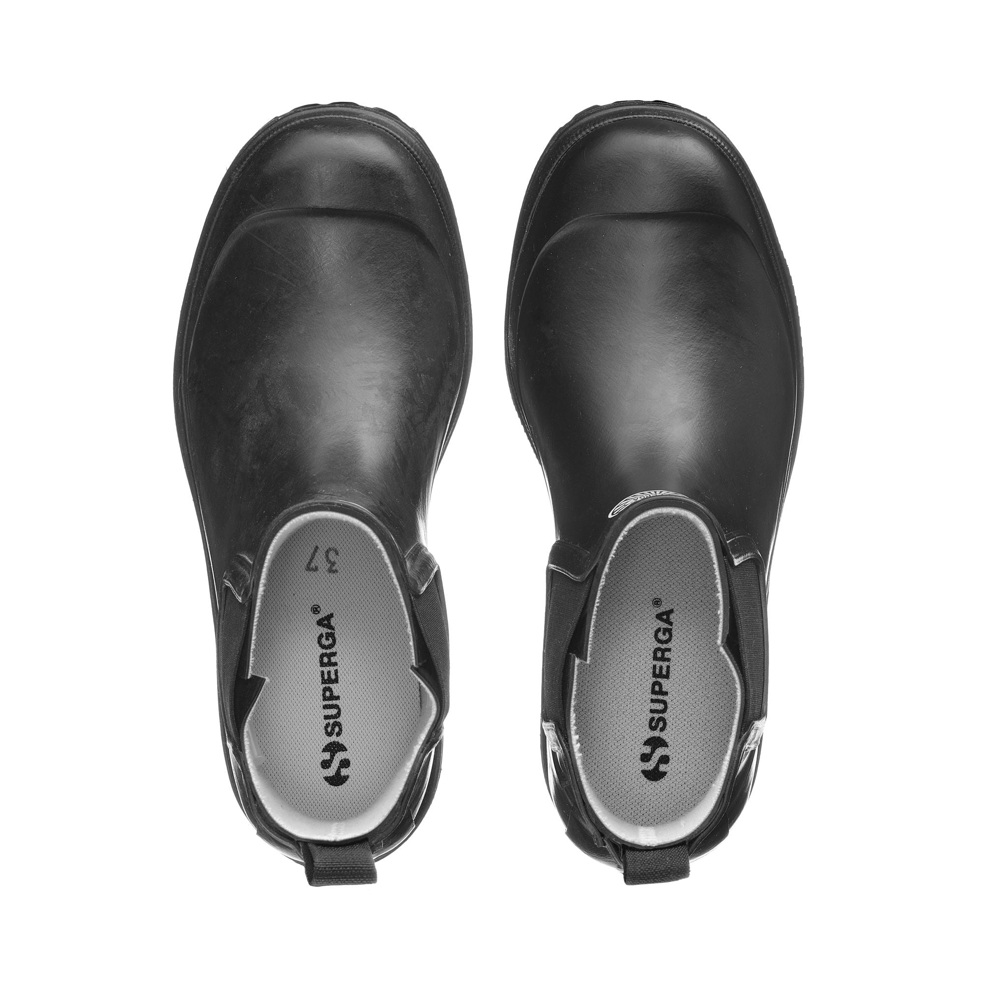 Mid Cut Unisex Rubber Boots Black Color | Superga