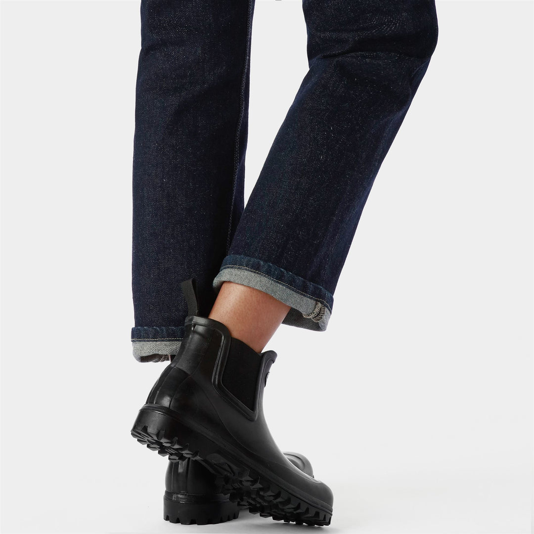 Mid Cut Unisex Rubber Boots Black Color main