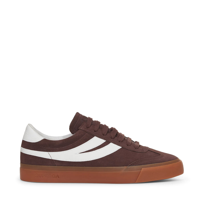 Unisex Low Cut Sneakers in Puce with Suede Upper 1