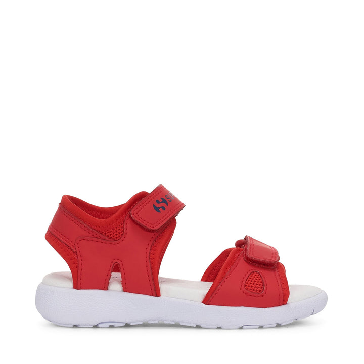 Sandals Kid unisex 3999 KIDS SYNTHETIC MATERIAL Sandal RED-WHITE Photo (jpg Rgb)			