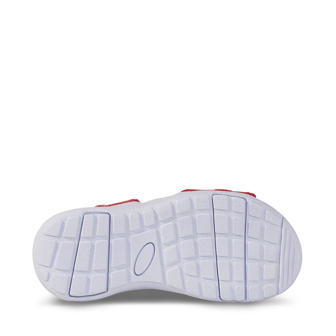 Sandals Kid unisex 3999 KIDS SYNTHETIC MATERIAL Sandal RED-WHITE Detail (jpg Rgb)			