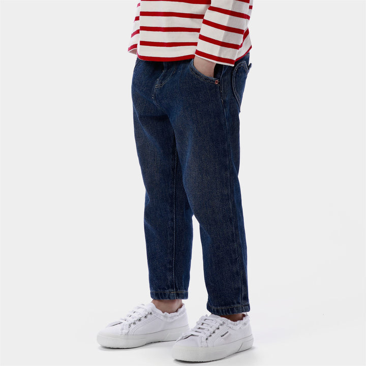 Niedrig geschnittene weiße Mädchen-Sneaker mit Obermaterial aus Jersey 6