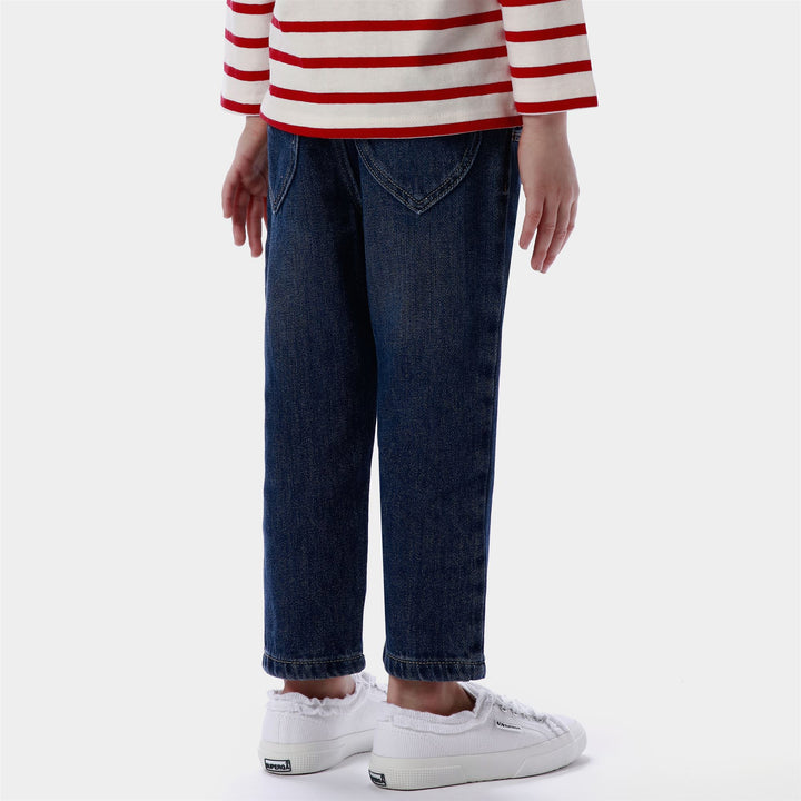Niedrig geschnittene weiße Mädchen-Sneaker mit Obermaterial aus Jersey 7