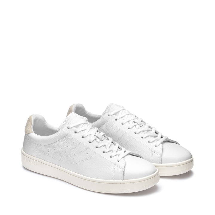 Sneakers Unisex 4833 LENDL MATCH Low Cut WHITE-WHITE AVORIO Dressed Front (jpg Rgb)	
