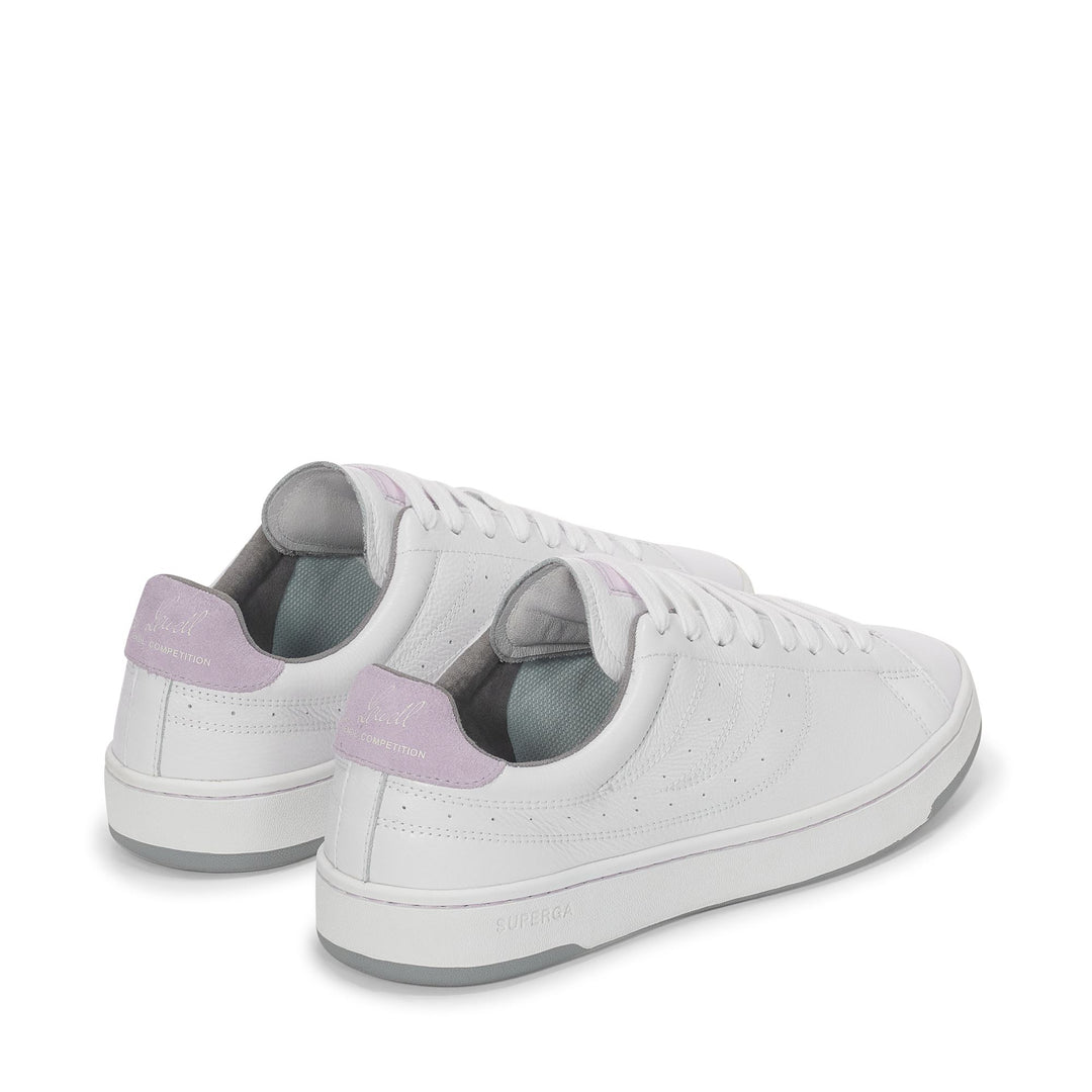 Sneakers Unisex 4833 LENDL MATCH Low Cut WHITE-VIOLET LILLA-GREY MD Dressed Side (jpg Rgb)		