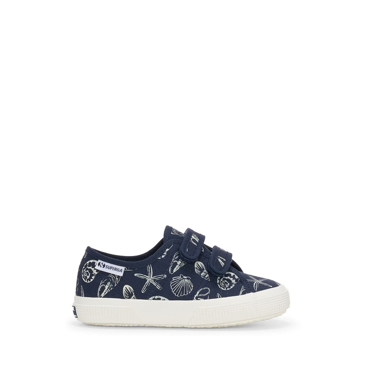 Children's Low Cut Sneakers in Blue with Cotton Upper 1