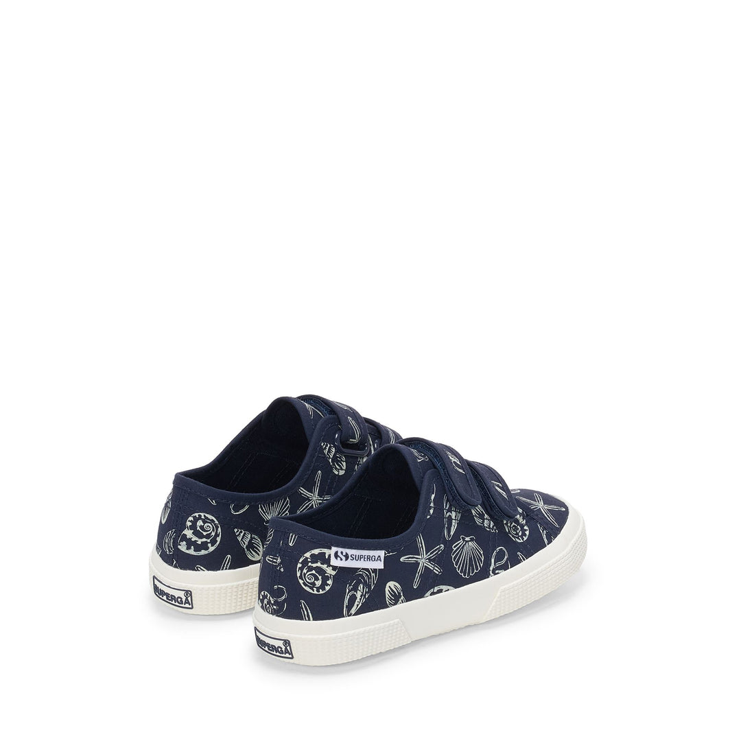 Children's Low Cut Sneakers in Blue with Cotton Upper main