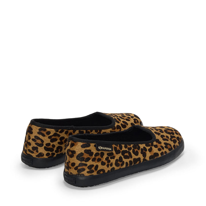 Ballerine da donna con tomaia in cavallino e stampa leopardata 3