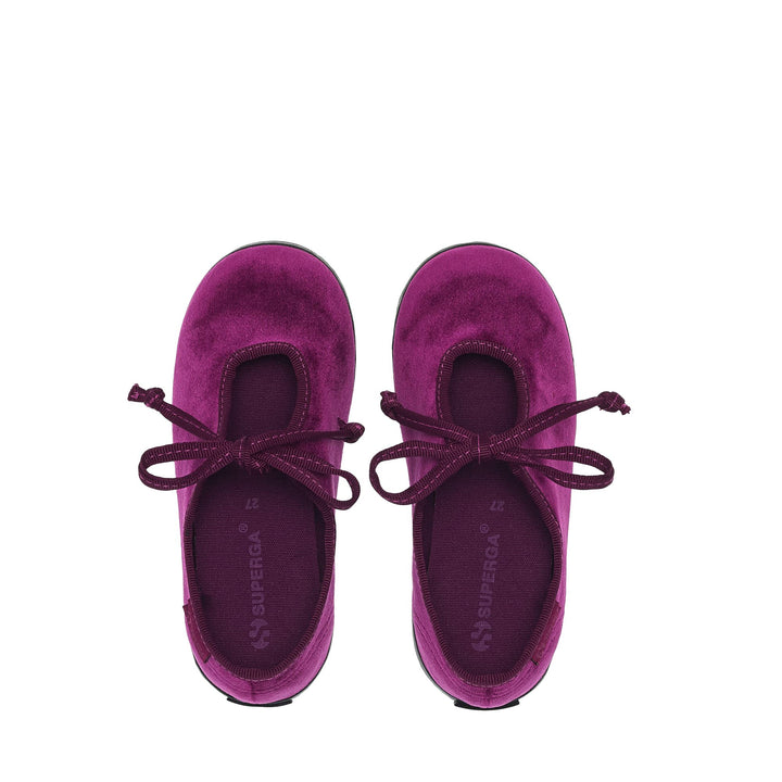 Bailarina de niña fucsia con parte superior de terciopelo 4