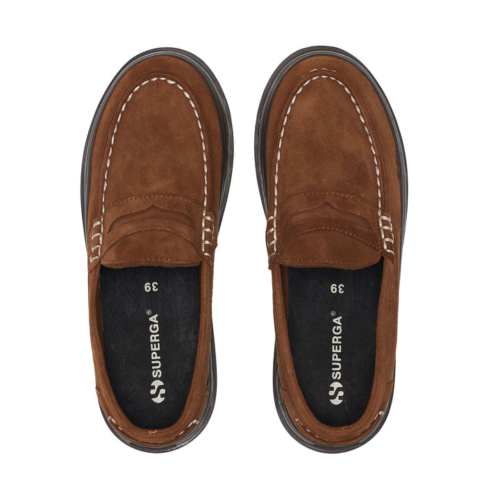 3110 MOCASSINO SUEDE - Moc - Low Cut - Woman - Tan Brown-Dk Chocolate 4