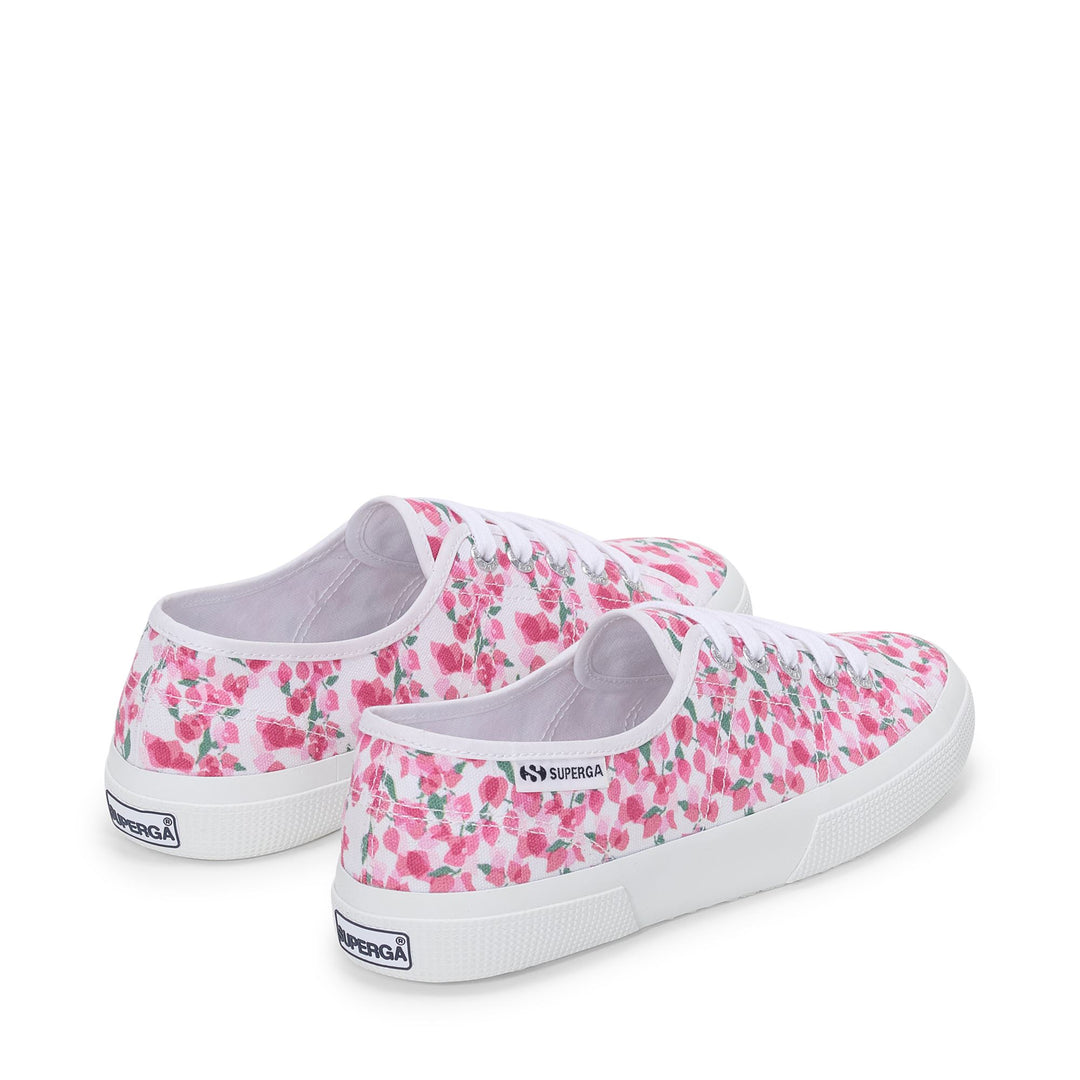 Woman's Low Cut White Sneakers with Cotton Upper main