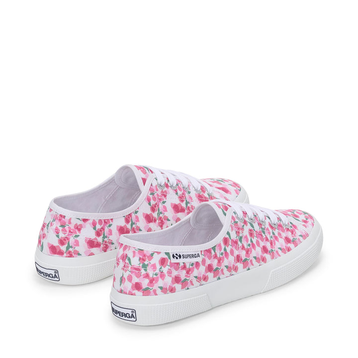Woman's Low Cut White Sneakers with Cotton Upper 3
