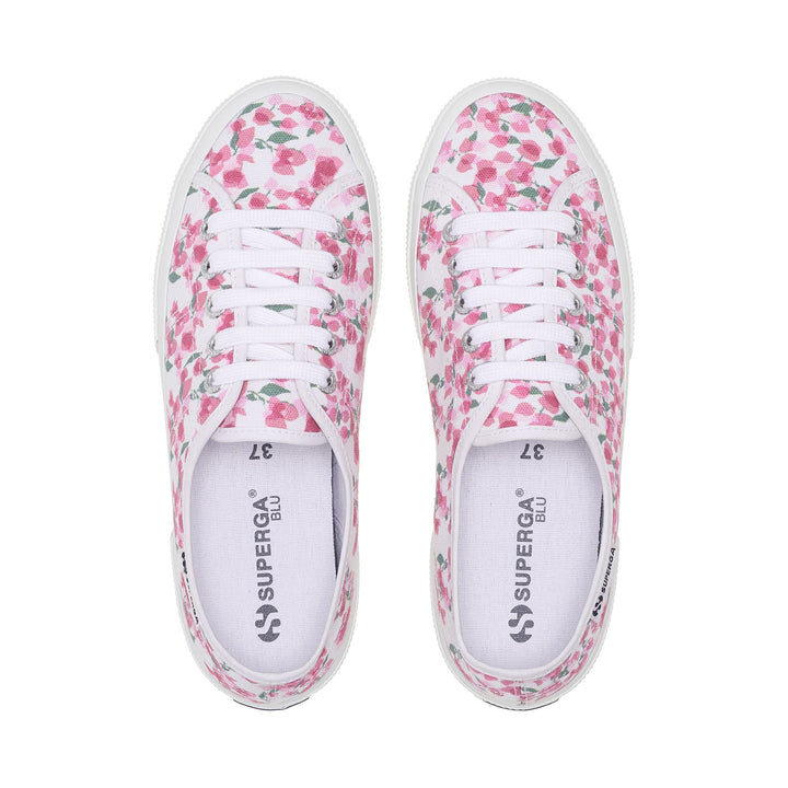 Woman's Low Cut White Sneakers with Cotton Upper 4