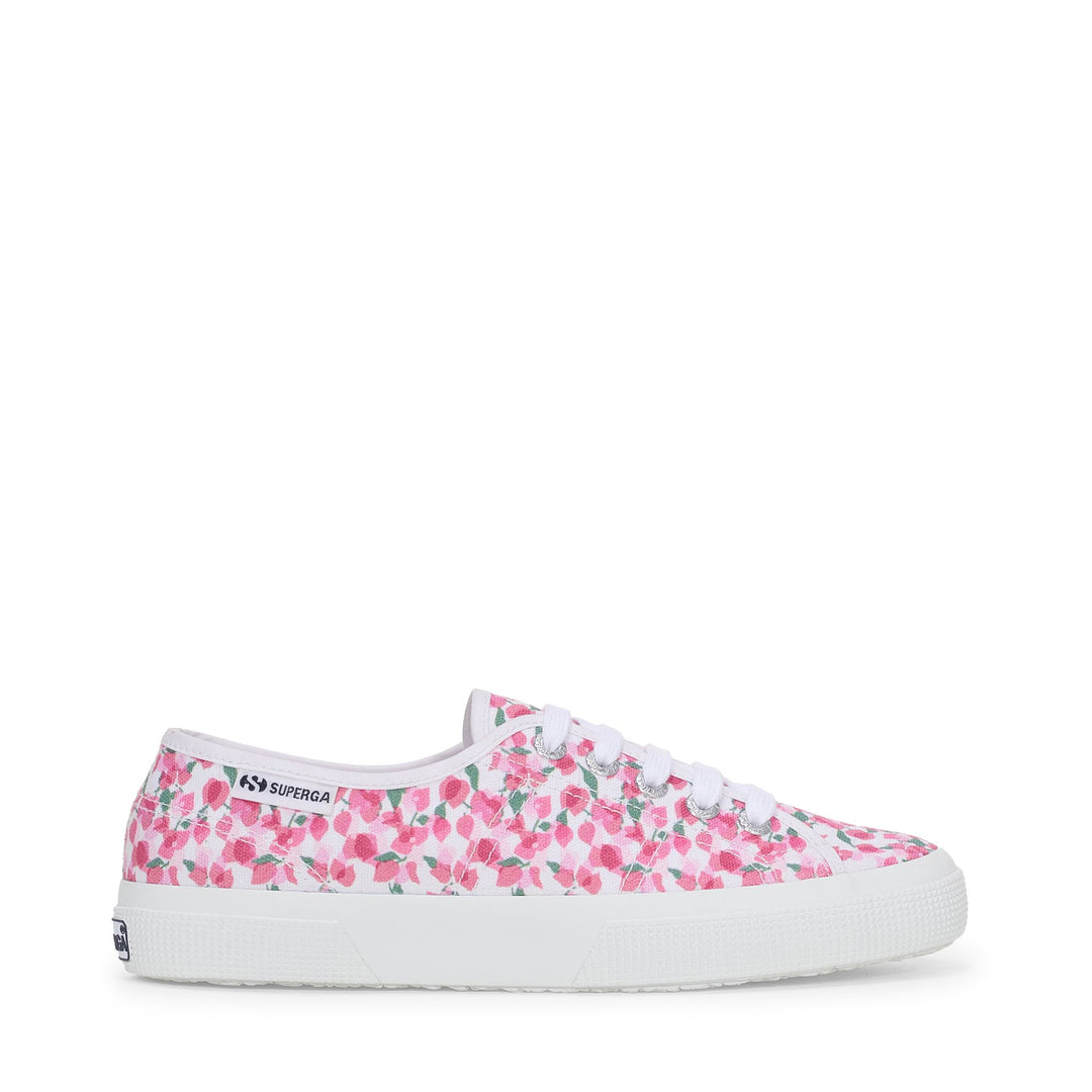 Woman's Low Cut White Sneakers with Cotton Upper 01