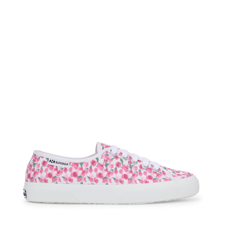 Woman's Low Cut White Sneakers with Cotton Upper 1