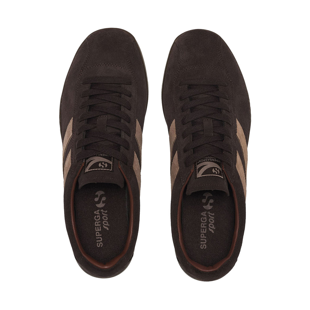 Unisex Low Cut Brown Sneakers with Suede Upper main