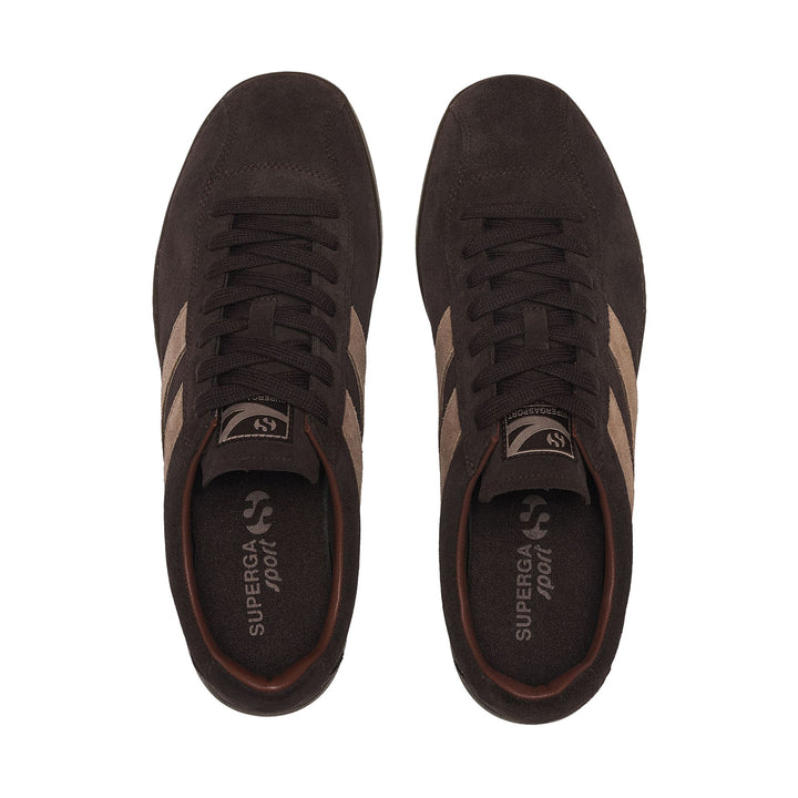 Unisex Low Cut Brown Sneakers with Suede Upper 4