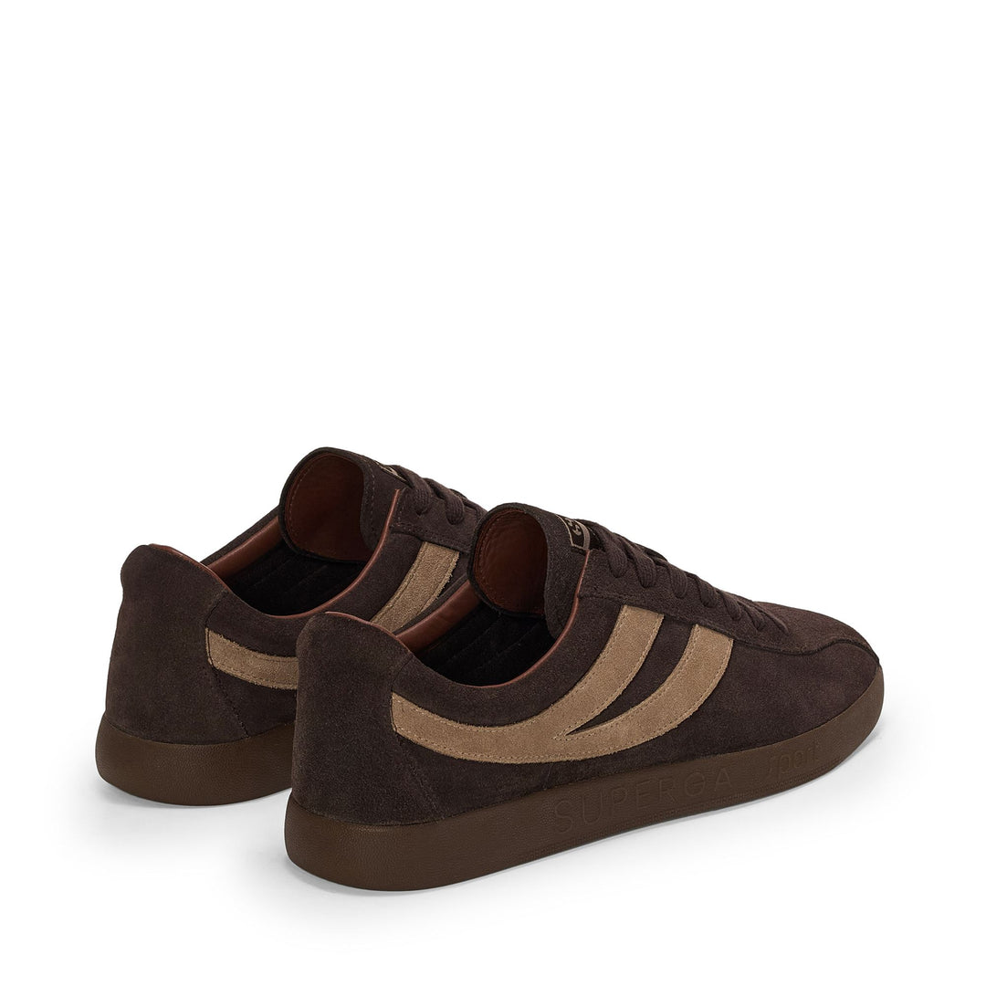 Unisex Low Cut Brown Sneakers with Suede Upper main