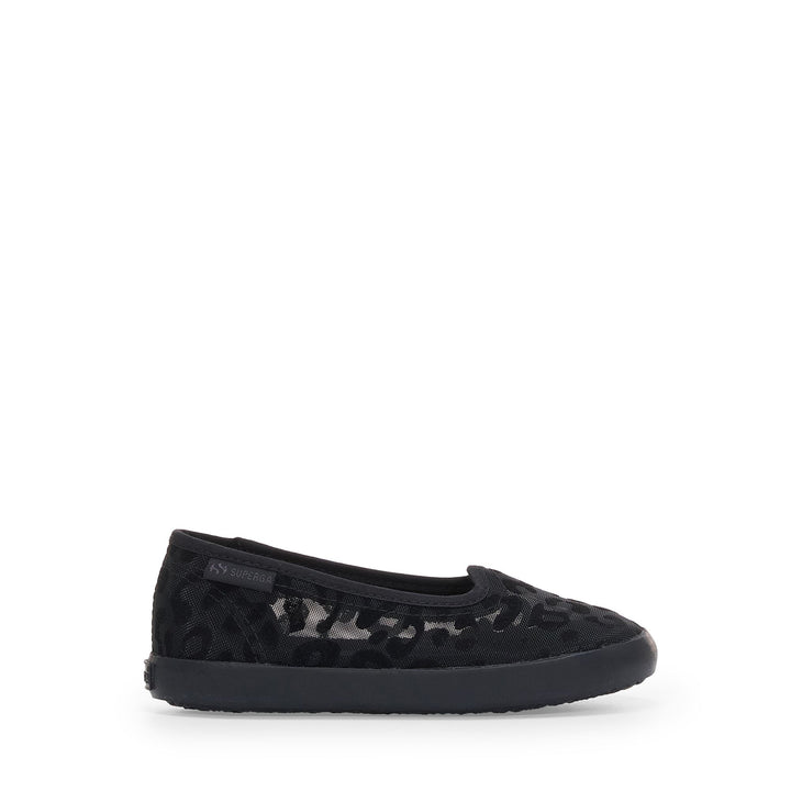 Schwarze Ballerinas für Mädchen mit Mesh-Obermaterial 1