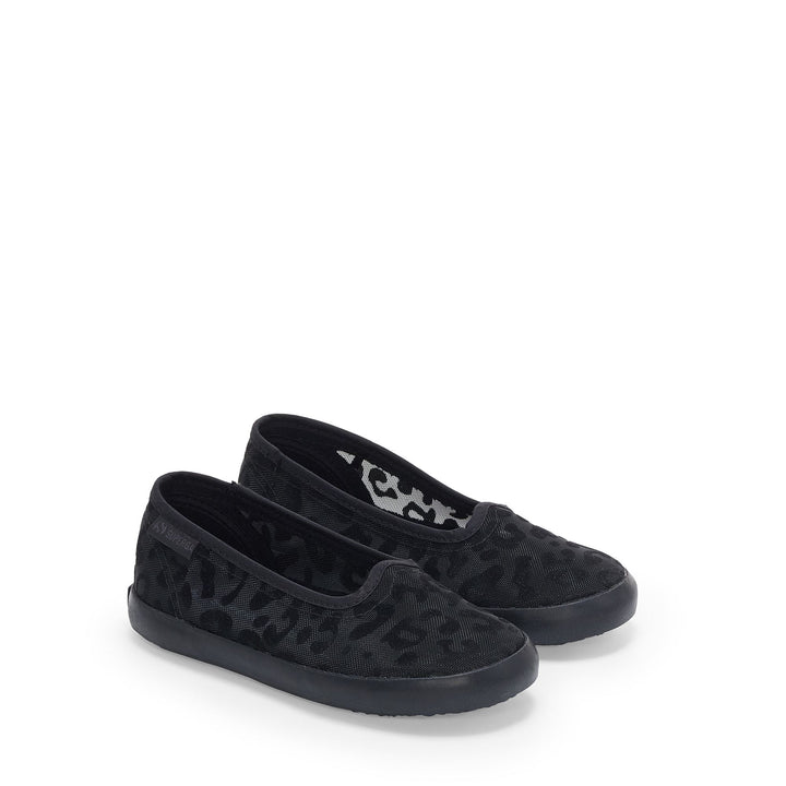 Schwarze Ballerinas für Mädchen mit Mesh-Obermaterial 2