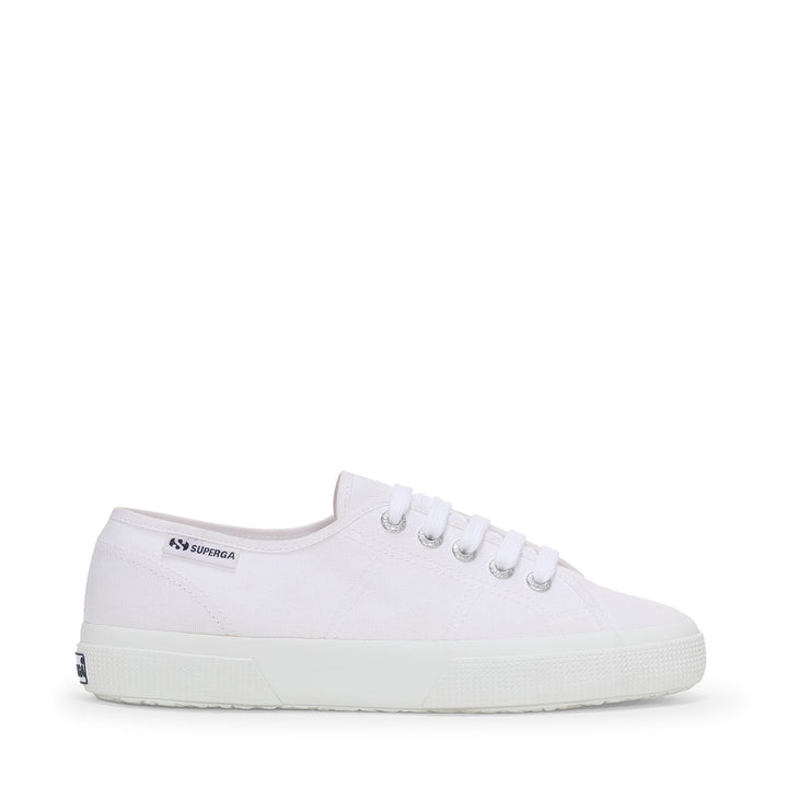Sneakers bianche unisex con tomaia in cotone 1