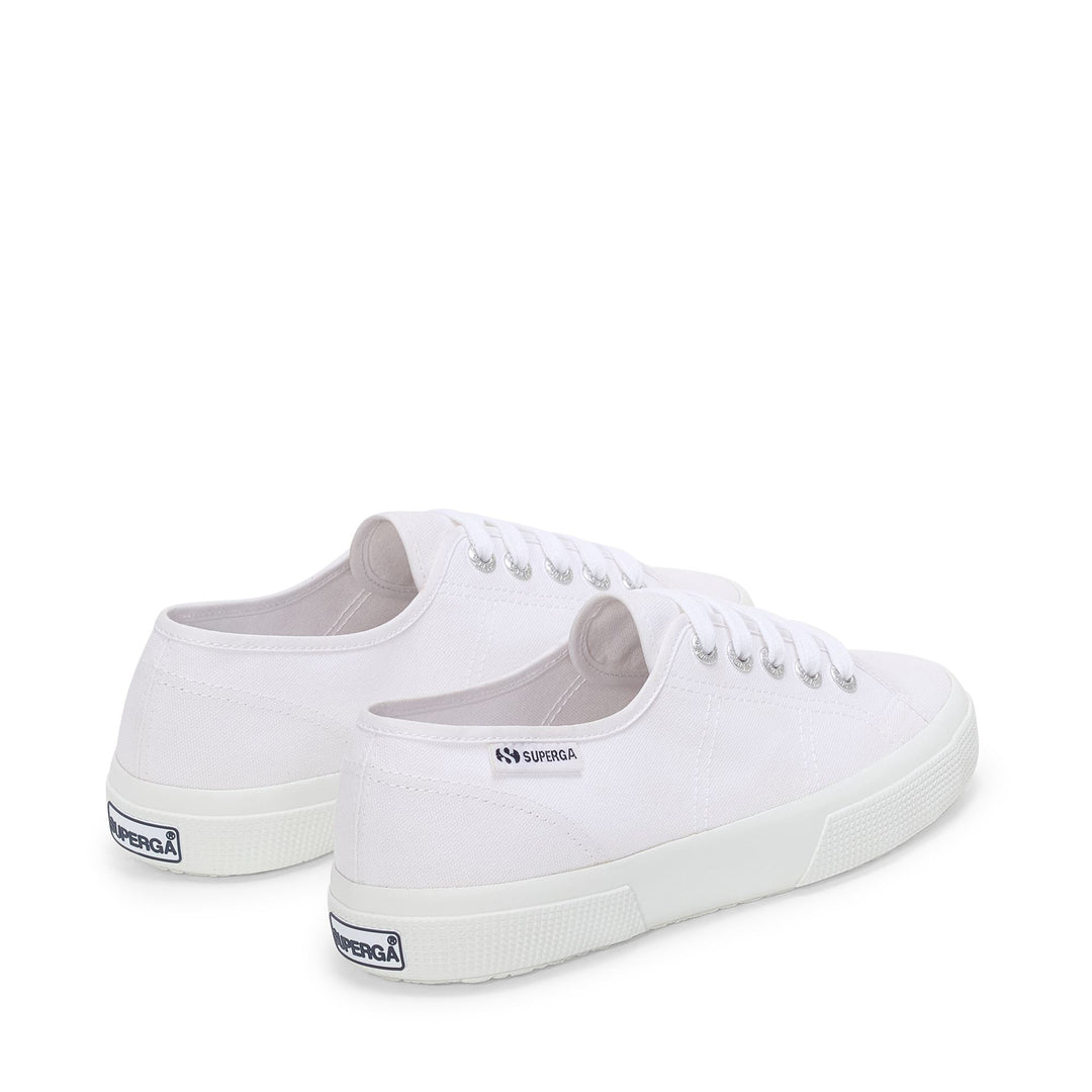 Sneakers bianche unisex con tomaia in cotone main
