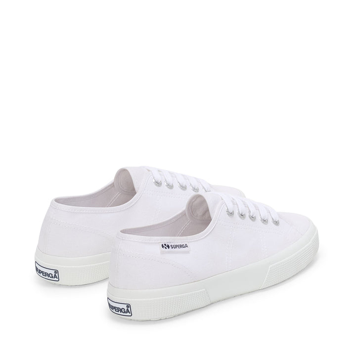 Sneakers bianche unisex con tomaia in cotone 3