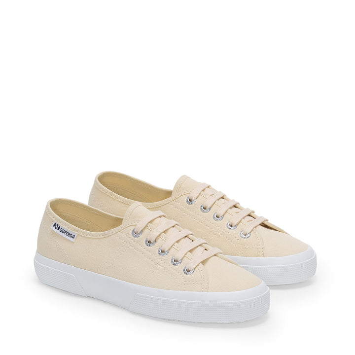 Sneakers unisex beige con tomaia in cotone 2