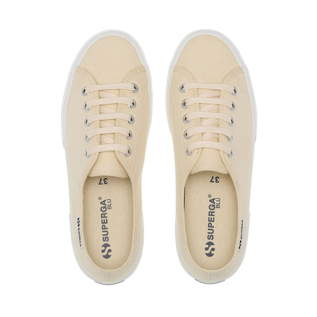 Sneakers unisex beige con tomaia in cotone main