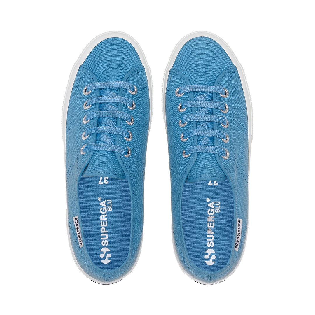 Sneakers blu unisex con tomaia in cotone main