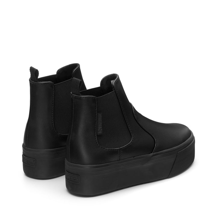 Ankle Boots Woman 2739 NAPPA Beatle TOTAL BLACK Dressed Side (jpg Rgb)		