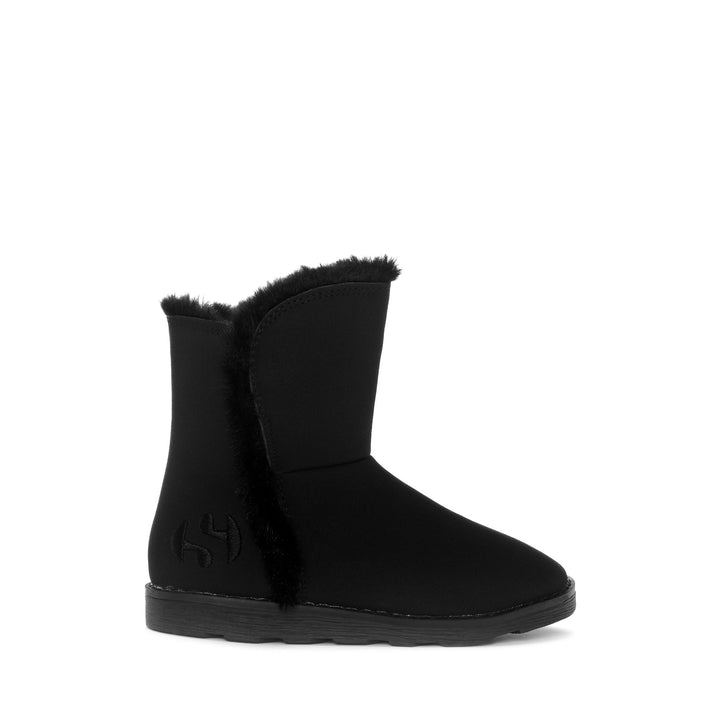 Schwarze Mädchenstiefel mit Obermaterial aus Synthetik 1