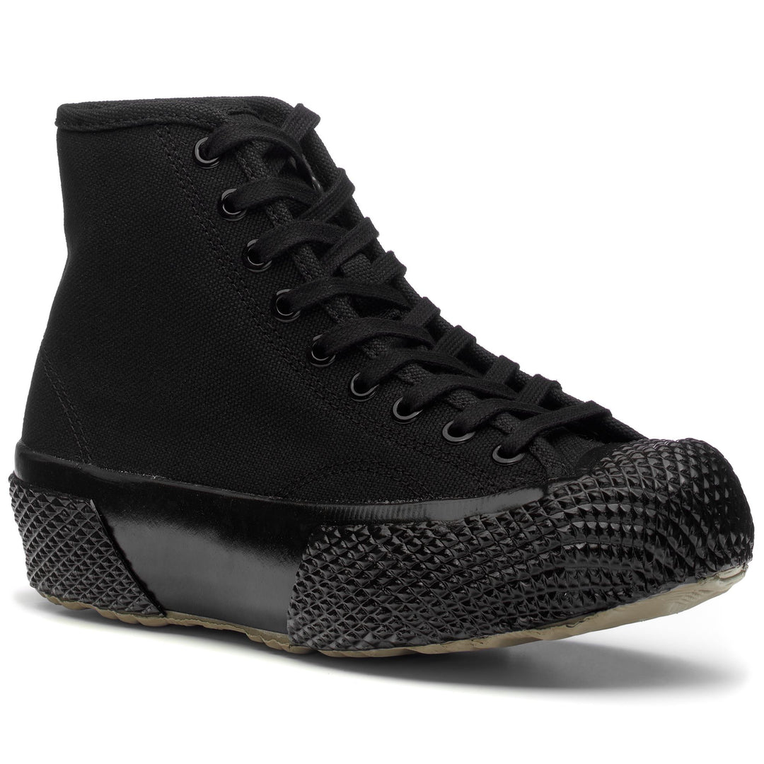 Sneakers Man ARTIFACT 2435-MS JAPANESE CANVAS High Cut TRIPLE BLACK Detail Double				