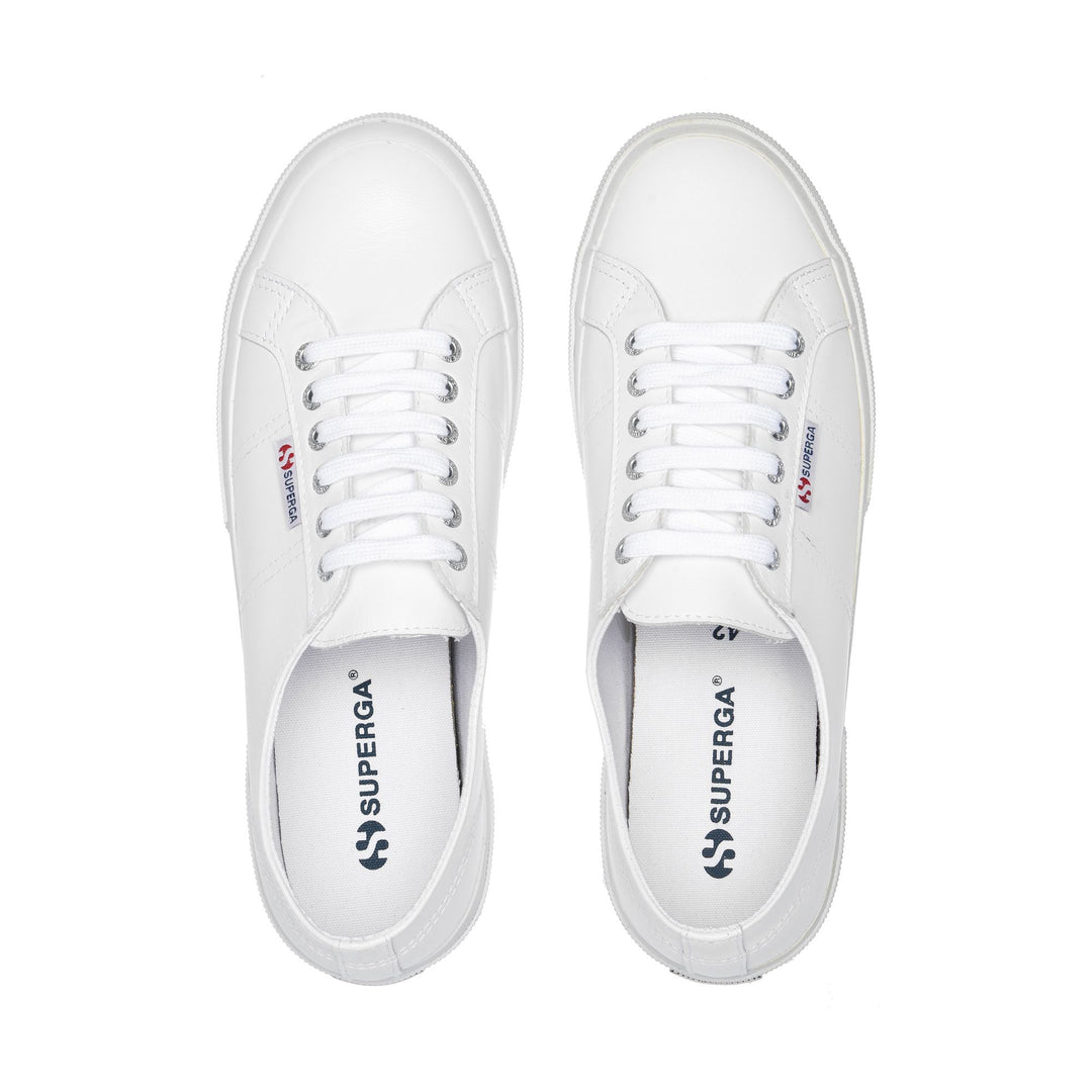 Le Superga Unisex 2750 NAPPA Sneaker WHITE Dressed Back (jpg Rgb)		