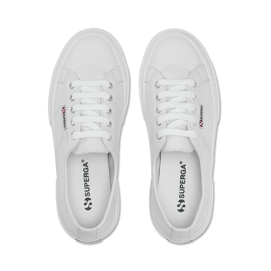Le Superga Unisex 2750 NAPPA Sneaker OPTICAL WHITE Dressed Back (jpg Rgb)		