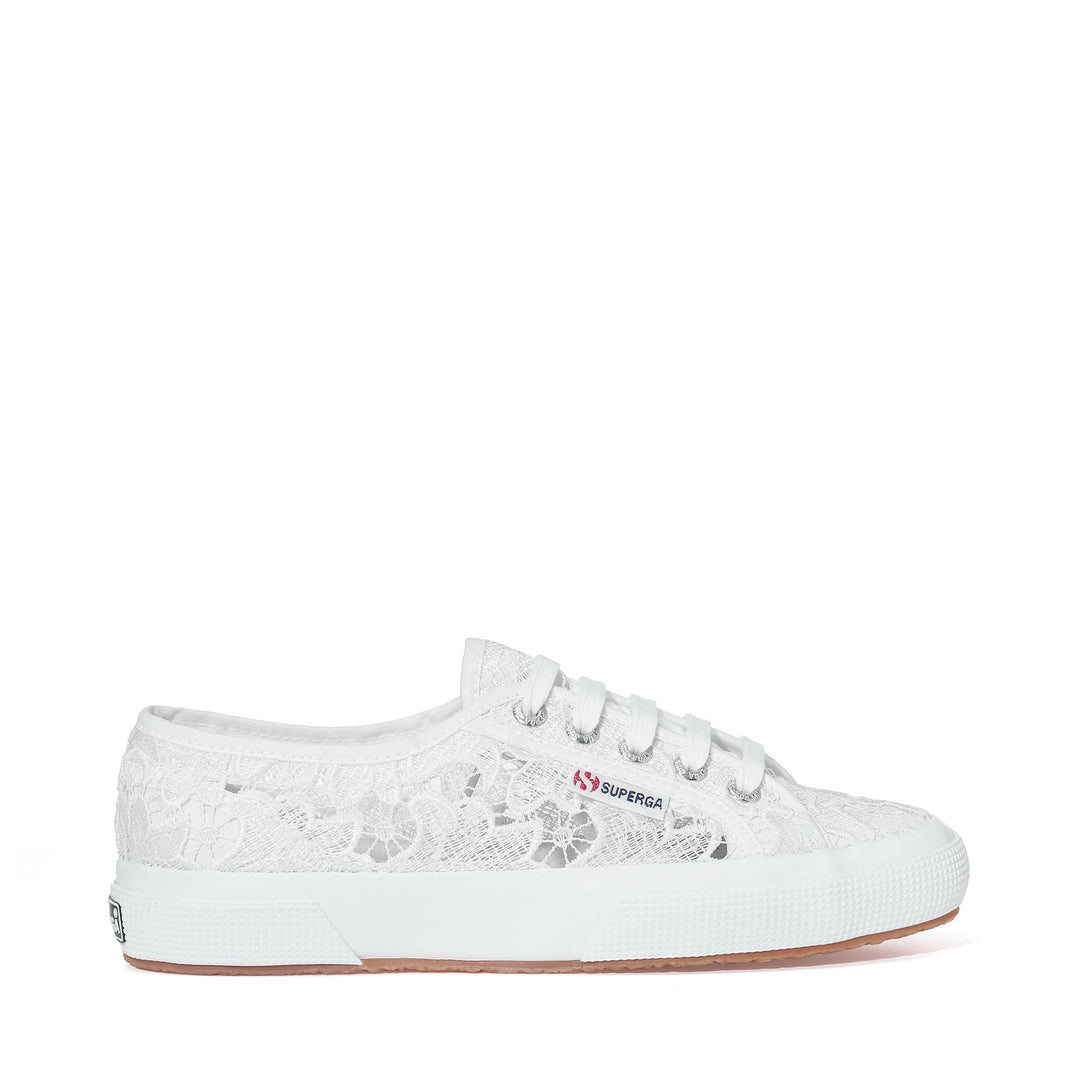 Zapatillas clásicas blancas para mujer con parte superior de algodón 01