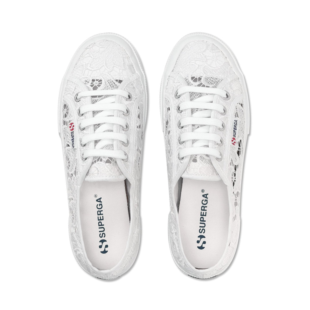 Sneakers classiche bianche da donna con tomaia in cotone main