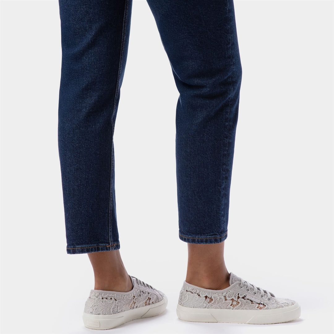 Woman's Classic Grey Sneakers with Cotton Upper main