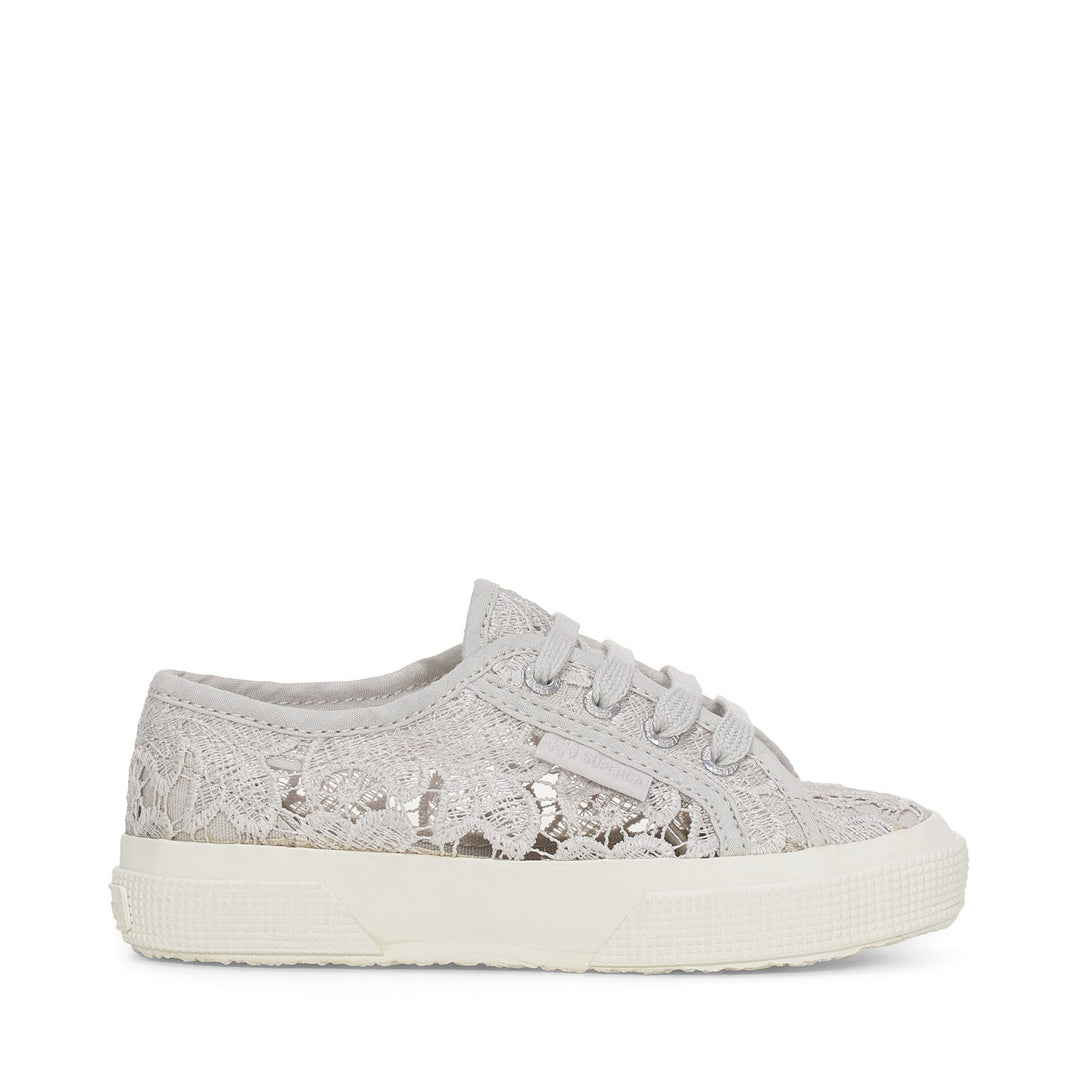 Le Superga Girl 2750 KIDS MACRAME Sneaker GREY SILVER-FAVORIO
