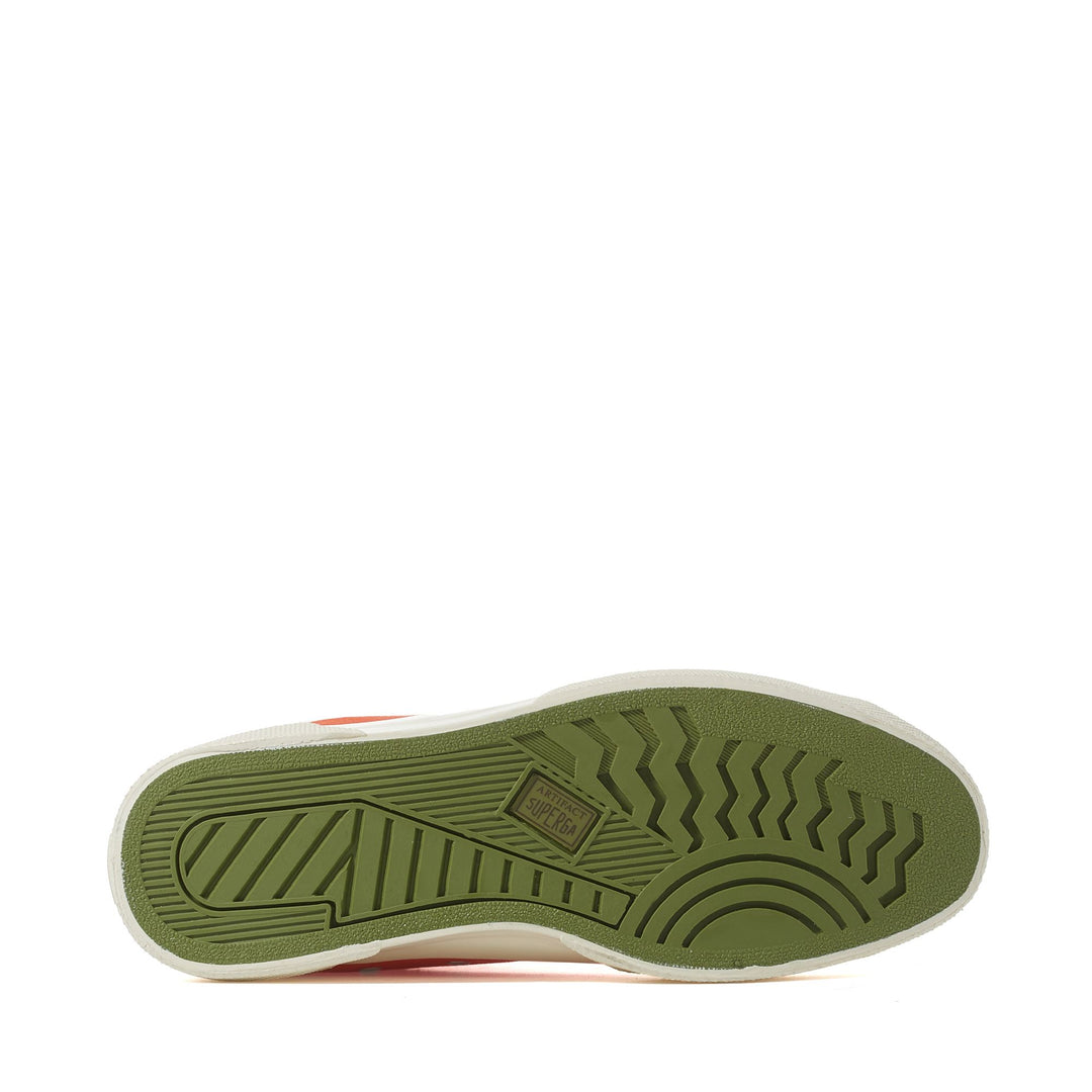 Sneakers Unisex 2433 WORKWEAR Mid Cut ORANGE-OFF WHITE Detail (jpg Rgb)			