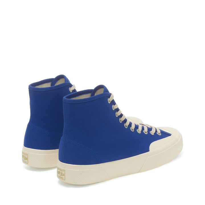 Sneakers Unisex 2433 WORKWEAR Mid Cut BLUE CHAMBARY-OFF WHITE Dressed Side (jpg Rgb)		